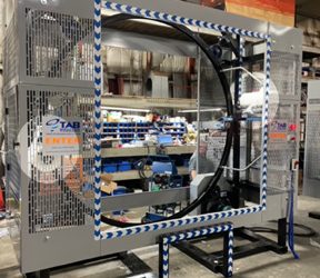 Dual Dispensing Orbital Wrapper Secures Pallet Loads with Two, Different Stretch Wraps